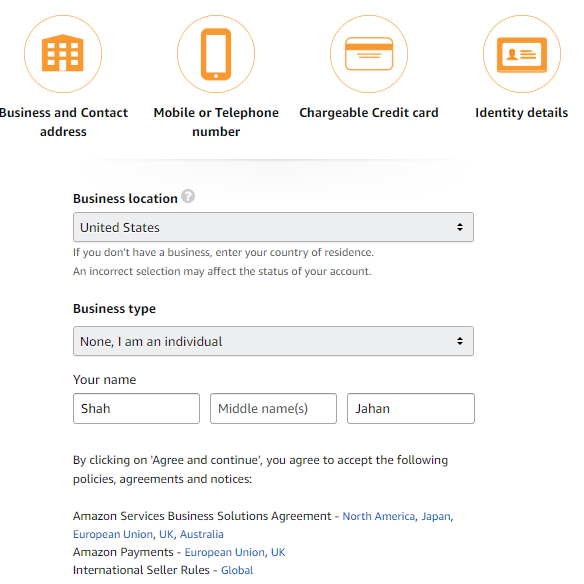 How To Create Amazon Account in Pakistan - Create Seller Account