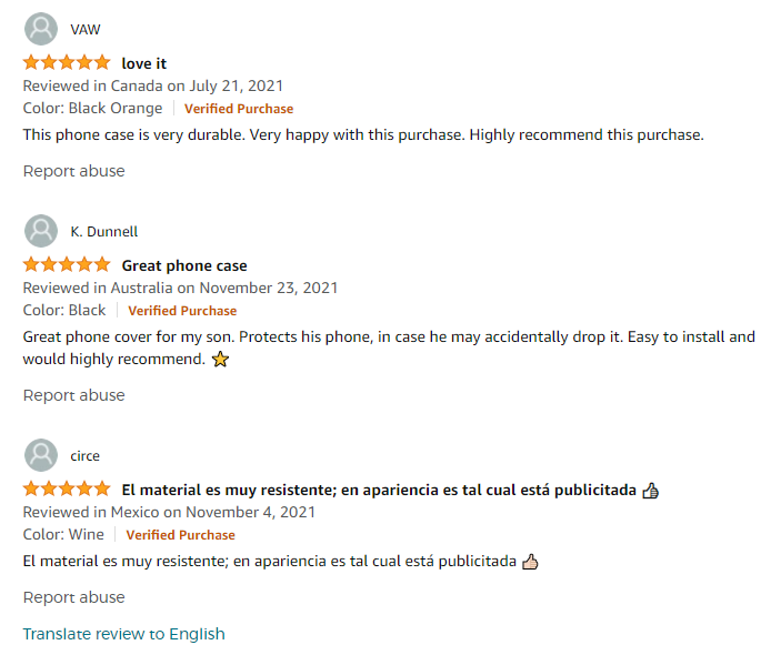 Amazon product reviews for listing optimization