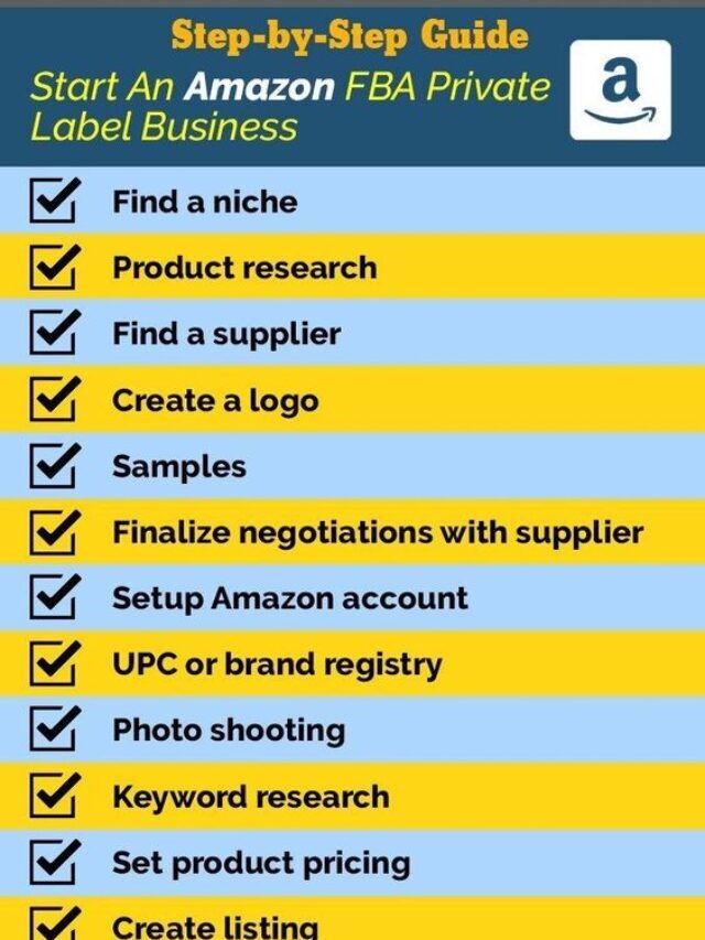 Step by Step Guide to Start An Amazon FBA Private Label Business
