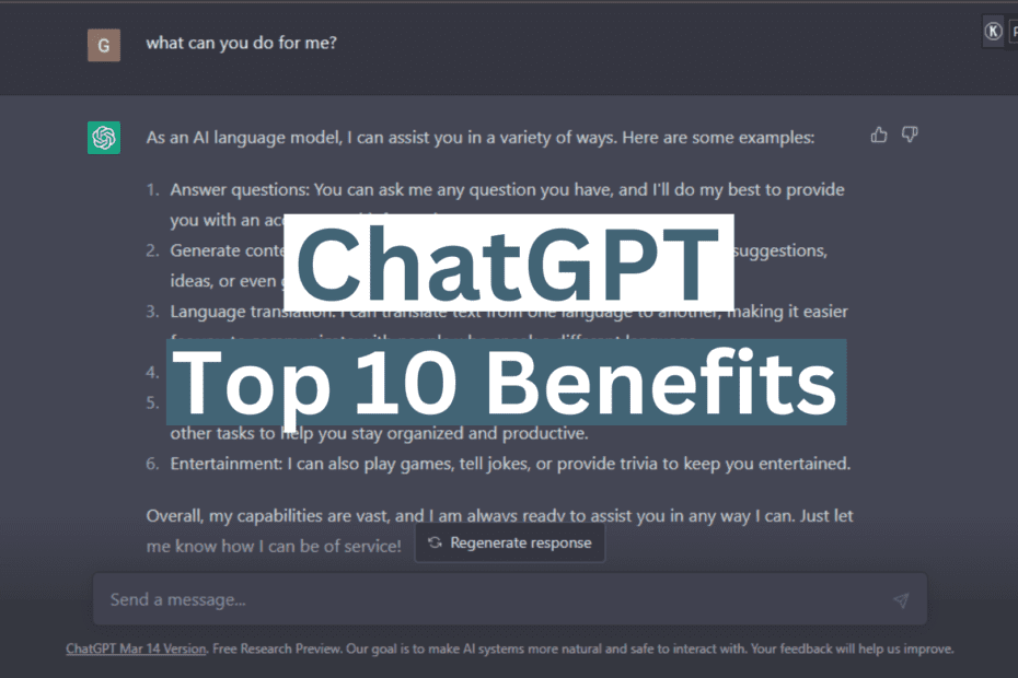 Benefits of Using ChatGPT